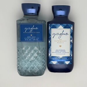 Bath & Body Works - Gingham 
Body Wash & Lotion Set
